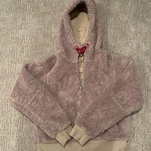 Lululemon Oh So Sherpa Teddy Tan Half Zip Size 6